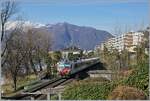 Shortly after Locarno, an SBB Domino is on its way towards Bellinzona. Regional train services are usually operated with TILO FLIRT trains, but Domino trains are occasionally in use.

March 22, 2018