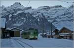 The ASD BDe 4/4 404 in Les Diablerets. 25.01.2014