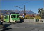 The ASD BDe 4/4 402 in Aigle on the way to Exergillod.