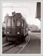 An old NStCM ABDe 4/4 in St Cergue in the late summer 1985.