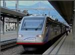 CIS ETR 470 is waiting for passengers at Spiez in the evening of July 31st, 2008.