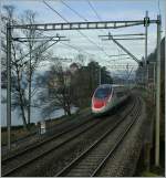 SBB ETR 610 by the Castle of Chillon.