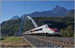 A SBB ETR 610 between St Maurice and Bex on the way to Geneva.