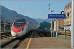 A SBB RABe 503 ETR 610 is leaving Domodossola on the way to Milano.