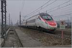 The SBB RABe 503 012  Ticino  is leaving Rho Fiera Milano on the way to Venezia S.L.