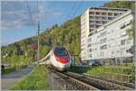 Ein SBB ETR 610 ist auf der Fahrt von Zürich nach München und hat soeben Bregenz verlassen. 

20. April 2026
