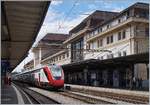 The SBB RABe 502 207-9 by a test run in Lausanne.