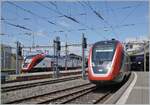 As can be seen here, SBB RABDe 502 (Twidnexx) trains are increasingly dominating long-distance services.