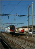 RABe 511 115 to Vevey in the Cully Station.