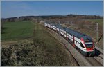 A SBB RABe 511 from Geneva to Romont by Palézieux. 26.03.2016