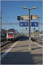 The SBB RABE 511 119 is arriving at Morges.
19.04.2018