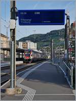 The SBB RABe 511 113 from Fribourg to Geneva in Vevey (SBB Summertimetable)     11.08.2011    
