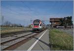 The SBB RABe 511 020 and an other one on the way to St-Maurice are pictured in Roches VD.