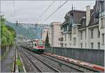 The SBB RABe 511 112 and 119 on the way to Geneva between Montreux and Clarens.