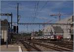 A SBB RABe 511 from Annemasse to St Maurice is arriving at the Lausanne Station.