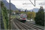 The SBB RABe 511 110 on the way to Annemasse near Villeneuve. 

21.10.2020