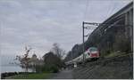 wo SBB RABe 511 on the way form St-Maurice to Gneève and Annemasse near the Castle of Chillon.