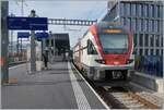 The SBB RABe 511 117  Schaffhausen  on the way to Annemasse by his stop in Lancy Pont Rouge.