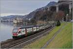 The SBB RABe 511 038 on the way to Annemasse by the Castle of Chillon. 

03.01.2022