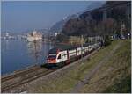 The SBB RABe 511 029 on the way to St Maurice by Villeneuve. 

08.03.2022