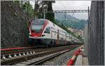 The SBB RABe 511 020 on the way from Annemasse to St Maurice in Montreux.