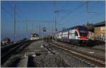 A shortly time after is runing the SBB RABe 511 122 from Annemasse to St-Maurice through the Cully Station. 

16.02.2023