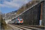Shortly after the Veytaux Chillon stop, the SBB RABe 511 108 is on its way as RE 33 towards St-Maurice.

January 14, 2025