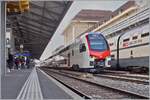 The new SBB RABe 512 008 (94 85 0 512 008-9 CH-SBB) on a test run in Lausanne.