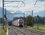 I'm not a cow to want to lug around my 1.356 kg heavy camera all day like a bell; so the idea arose to at least look for a compact but still  good  camera for day trips without a focus on photography. For a few test shots, I chose the Roche VD station, which was recently renovated but still shows itself quite photogenic with shelters and a renovated chalet-style station building.  
This test image shows the R2 train 24226 from Bex to Grandson arriving from Aigle in backlight.

September 2, 2026