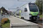 At the Schwarzenburg Station is waiting for his departure to Bern the BLS MUTZ RABe 515 019.