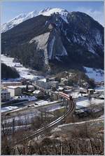 A TMR NINA on the way to Martigny on the 370 meters long Sembancher Bridge.