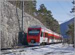 The TMR RABe 525 039 NINA on the way to Le Chable by Sembrancher.

09.02.2020