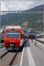 The TMR Region Alpes NINA RABe 525-038, coming from Le Châble, reaches its destination Martigny. With the delivery of the new EVO Flirts, the RABe 525 NINA are likely to be replaced in the near future.

July 11, 2026