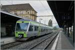 In Neuchâtel, the BLS RABe 525 030 NINA is waiting as S5 to Bern for departure.

August 24, 2026