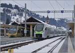 The BLS RABe 528 120 comming from Bern is arriving at Zweisimmen and will coing back to Bern. 

15.12.2022