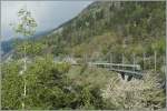 A Ltschberger to Bern over the Luoelkin Viaduct by Hohtenn.