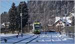 The BLS RABe 535 105 is arriving at Trubschachen.