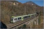 The BLS RABe 535 112 on the way from Domodossola to Bern by Preglia.