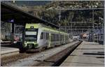 The BLS RABe 535 119 Lötschberger on the way to Domodossola by his stop in Brig.