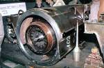 Motor of the RABe TEE train, shown at railshop (Ausbesserungswerk) Zrich at open day, Otober 25th, 1980.