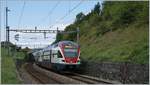 A RABe 511 on the way to Romont between Bossière and Grandvaux  06.09.2017