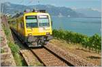 The  Train de Vignas  (Vineyard-train) bewteen Vevey and Chexbres.