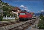 A SBB Re 460 with an IR to Brig by St Saphorin. 26.08.2018
