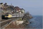 The SBB Re 460 024-4 with an IR to Brig by St Saphorin.