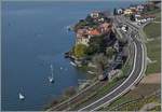 By Rivaz is a SBB RABe 511 on the way frm Vevey to Geneva.