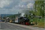 A Blonay-Chamby steamer train on the way to Chaulin pictured just after the departure in Blonay.
