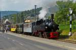 . A steam train of the B-C heritage railway taken in Blonay on May 27th, 2012.