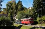 The RhB ABe 4/4 N° by the B-C near Blonay
19.10.2014