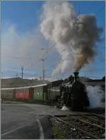 A B-C stemar train to Chamby in Vevey. 26.10.2014