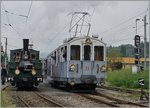 The LEB G 3/3 N° 5 and the MOB BCF 4/4 N° 11 in Blonay.
14.05.2016  